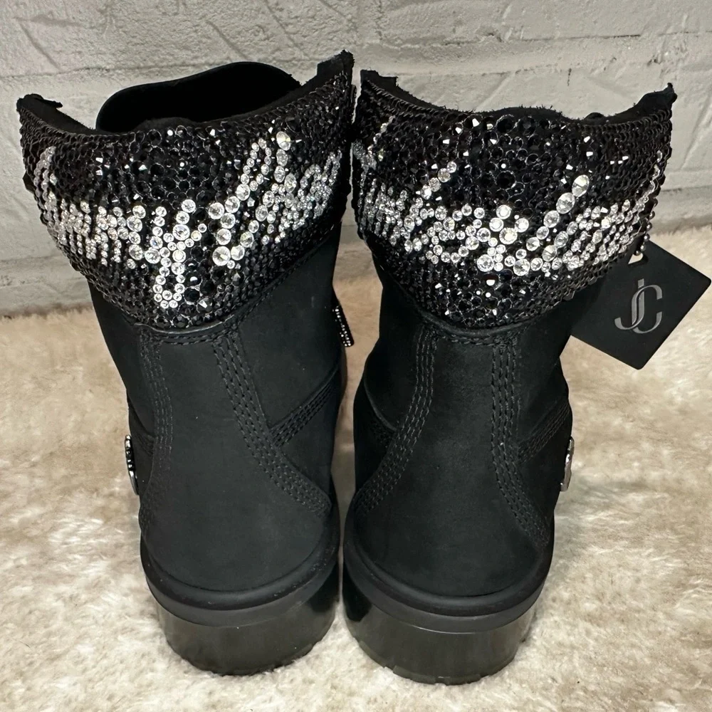 New JIMMY CHOO x Timberland embellished Swarovski boots Size 37 - Picture 5 of 15